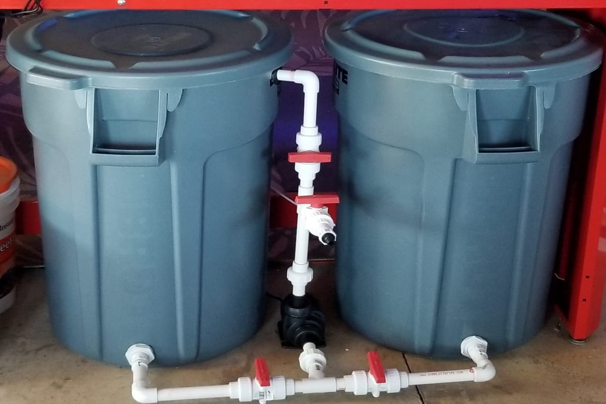 Picture of How to Make a Reef Tank Brute Water Change Station – ReefSump.com